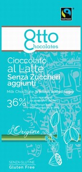 Cioccolato Latte Senza Zucchero 100 grammi